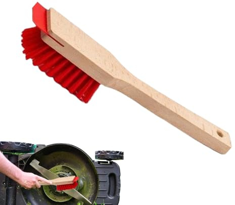 Rasenmäher-Deckenschaber | Langstiel Rasenmäher Bürste - Robuster Schaber Mit Steifen Borsten Zur Reinigung Von Garten, Rasen Und Außenbereich