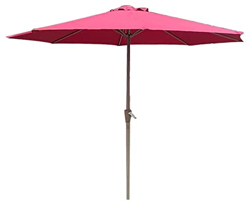 UHRLGHS Outdoor Umbrella Parasol, Courtyard Garden, Sun Umbrella, Double Aluminum Alloy Center Column Umbrella, 8.35ft(B)