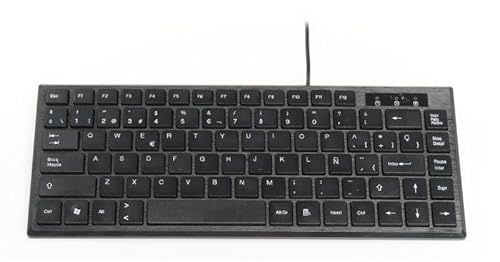VoltShine TKL Kompakte USB-Tastatur, Slim-Design, ohne Ziffernblock, ideal für Enge Räume, Schwarz, schnelle Verbindung*