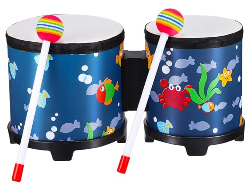 ERINGOGO Drums Beginner Wooden Percussion Instrument Hand Drum Lightweight Tunable Music Instrument for Adults Practice and Rhythm Entertainment