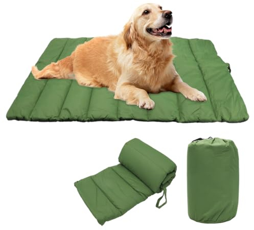 Gohytal Hundedecke Waschbares, 110 x 68cm Hundematte Komfort und Weiches Wasserdichtes Hundebett, Hundekissen für Reise Camping Outdoor Hundematte für Kleine, Mittelgroße Hunde