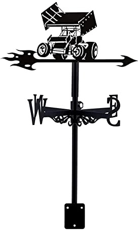 Wetterfahne aus Gusseisen, Windrichtungsanzeiger für Landwirtschaft, Erntemaschinen und Dächer, mit Dachmontage, Wetterhahn, Gartendekoration aus Metall für den Außenbereich, Dach,