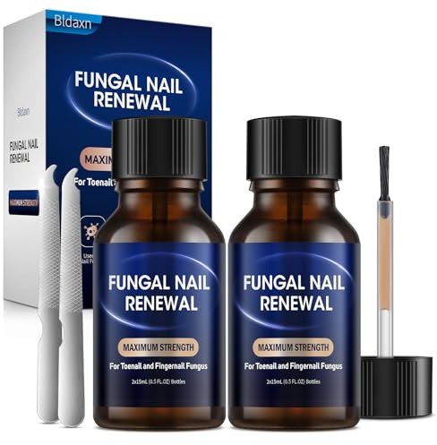 Toe Nail Fungus Renewal, 2-Pack Toenail Fungus Renewal, Fast Acting For Thick, Discolored, Broken & Damaged Toe & Finger Nail