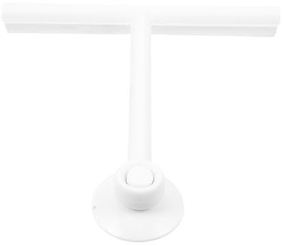 FOMIYES Home Glass Clean Wiper with Suction Disc, White Multipurpose Window Cleaner for Household and Office, Soft Rubber Squeegee for Windows and Mirrors