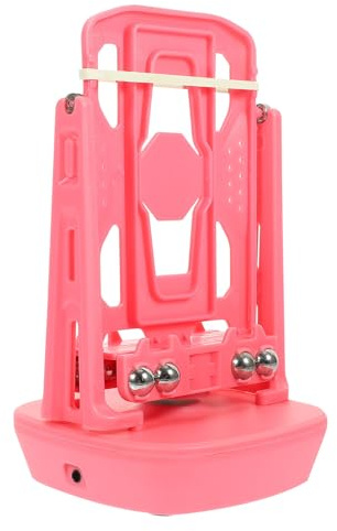 Mikikit Contapassi per Telefono Cuscinetto, Oscillatore Silenzioso per Cellulare, Cavo Usb, per Ufficio e Negozio, Accessorio Pratico Rosa