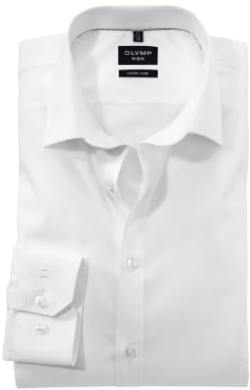 OLYMP Herren Businesshemd Langarm No. Six,Pin Point,super Slim,Modern Kent