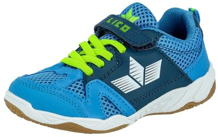 Lico Unisex Kinder Sport Vs Hallenturnschuhe, Blau Marine Lemon, 37 EU