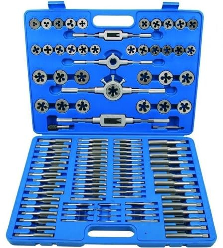 SATKIT Kit Machos y Terrajas Métricas 110 Piezas TSX Tool M2-M18 Acero Tratado Caja Moldeada Profesional