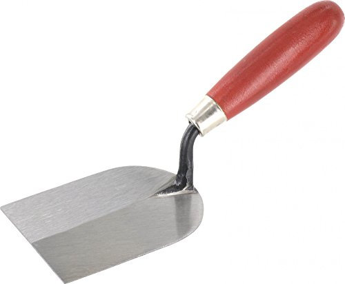 TRIUSO Gipserspachtel geschmiedet - Metall, Bandstahl, 60 mm, Stukkateurspachtel, Trowel, Holzgriff