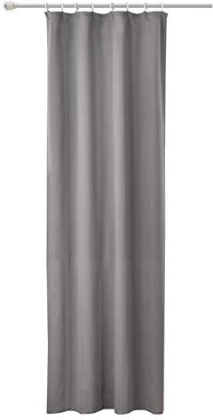 WOLTU Vorhang Blickdicht Gardinen mit Kräuselband für Schiene, Leichter & weicher Verdunklungsvorhang wärmeisolierend, Thermovorhang Kälteschutz für Wohnzimmer Schlafzimmer, 135x245 cm, Dunkelgrau