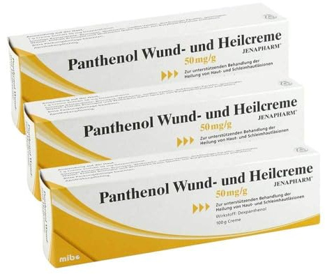 Panthenol Wund- und Heilcreme Jenapharm 3x100 g