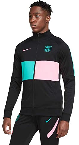 Nike Herren Sport JACKET Fcb M Nk I96 Anthm Trk Jkt Cl, Black/Pink Bear/new green/(Pink Bear) (No Spon-3RD), XL, CK8555