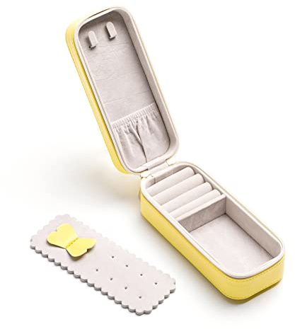 SANQIANWAN PU-Leder Klein Schmuckkästchen Schmuckkästchen Damen Schmuckkoffer Reise Schmuckaufbewahrung Schmuckbox Damen Schmuckschatulle für Ringe,Ohrringe,Halskette,Armbanduhr