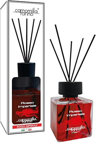 Difusor de perfume para ambientes cubo 500 ml. 12 fragancias italianas (rojo Imperial)