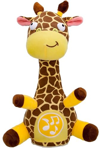 MY FIRST CLUB PETZ Georgina La Giraffa, Divertente e Morbido Peluche che Canta, Balla e Risponde ai Suoni, Giocattolo Regalo per Bambini e Bambine +2 anni