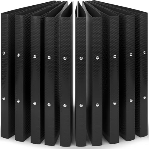 ACROPAQ - 10 x Ringbuch A4 - Mit 2 Ringen, Rückenbreite 2,5 cm, Nacht, Natur Farbkollektion - Ringhefter, Ringordner, Ordner A4 Schmal, Ringmappe A4, Schulordner