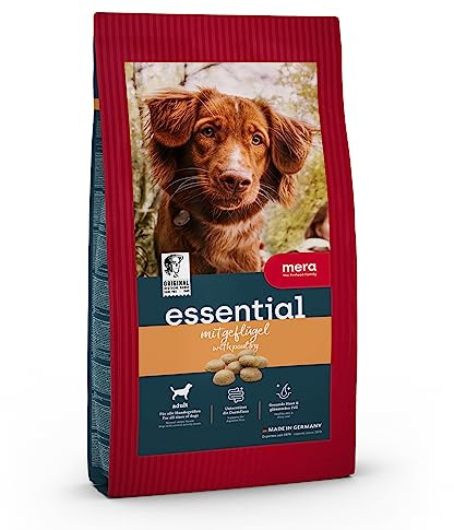 MERA Essential Geflügel 2kg Hundefutter trocken mit viel Omega-3 & 6 | Alleinfutter - gesunde, ausgewogene Rezeptur mit natürlichen Zutaten, unterstützt Haut & Fell, für alle Rassen geeignet