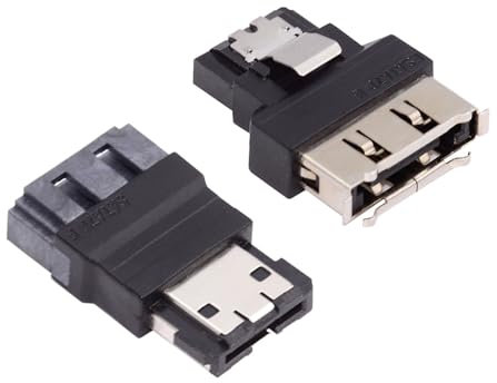xiwai 2 pz/lotto Portatile SATA 7Pin Maschio a ESATA Femmina Convertitore con Fibbia & Esterna ESATA a SATA Extender Adapter per SSD Disk