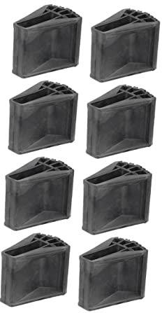 BESTonZON 8St Klappbare Leitergleitmatte gummifüße für leitern rubber feet Ladder Feet Leiterfußabdeckungen Leiterverlängerung Leiterabdeckungen Sektor Rutschige Matte Querstange Bodenmatte