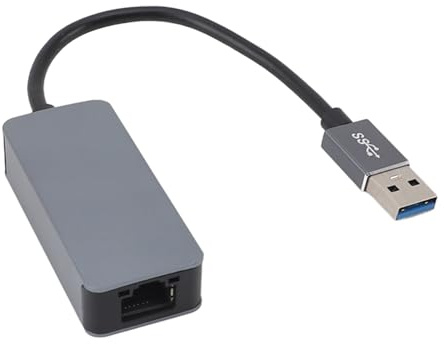 Adattatore Ethernet USB da 2,5 Gb, Adattatore Switch Ethernet Adattatore USB Portatile Ad Alta velocità USB 3.2 AM a 2,5 Gbps Adattatore Ethernet da USB 3.0 a 2,5 G Adattatore