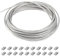 RRRST Cuerda de alambre de 1 mm, 60m, Cable de Acero Inoxidable 304, núcleo de 7 x 7, Cables de Acero PVC Revestida