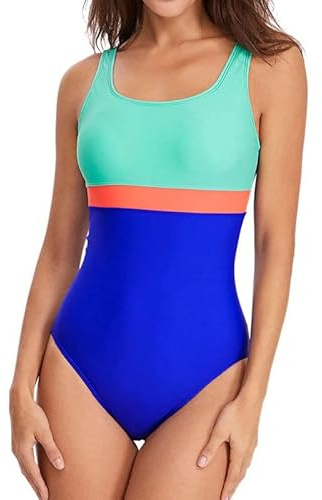 Bañadores Mujer Reductores,Traje de Baño Mujer Una Pieza Bañadores Mujer con Relleno Push Up Bañador Mujer Playa Deportivo Cintura Alta Bikini Mujer Bañador Natacion Mujer Swimwear Beachwear