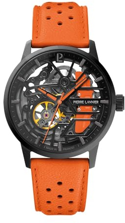 Pierre Lannier - Montre Automatique Paddock - Automatic Mouvement de Montre - Epaisseur du boîtier: 12.3 mm - Largeur du boîtier: 39 mm - Acier Inoxydable - 5 ATM