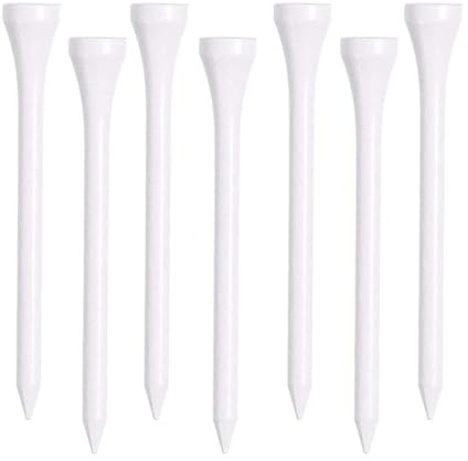 Garegce Golf-Tees aus Holz, 70 mm, 83 mm, Weiß, 100 Stück, nachhaltig, biologisch abbaubar, für Golf, Outdoor-Training