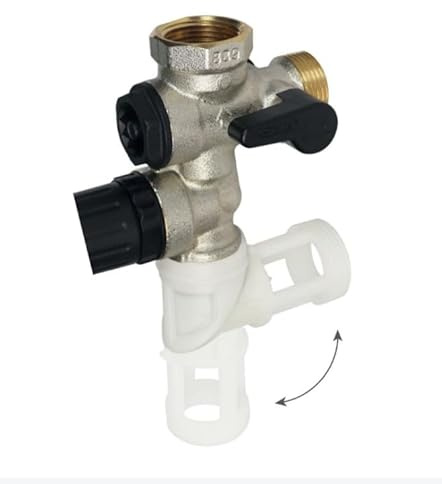 DSTOCK60 - Groupe de Sécurité Laiton Réversible et Pliable pour Chauffe-eau - 3/4 32mm Compatible IVAR 285.300.222