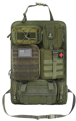Tactical Car Seat Back Organizer, Universal Vehicle Seat Back Organizer