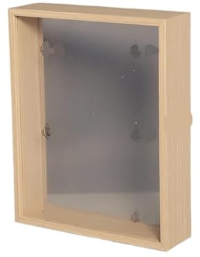 WSQHAO Cornice for Scatola d'ombra Esemplare di Cornice for Foto Esemplare di Cornice for Foto di opere tridimensionali Decorazione di Campioni di Fiori per Fiori Secchi(Log Color,10(21.9cmX26.9cm))