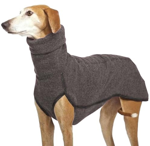 Greyhounds fleecetröja – Greyhounds stora hundkläder polotröja, vinthundar polotröja whippet jumper rock, hund fleeceväst, whippet varm tröja för små medelstora hundar