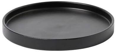 FZL02068LM Soucoupe Bac à Plantes Rond, Soucoupe for jardinière de Balcon, Salon, Grande Taille Coupelle Pot de Fleur(Noir,XXL)