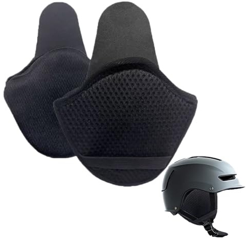 YRUHAN 2 Pièces Cache Oreille Casque Velo, Cache Oreille Homme, Protège Oreille Amovible, Coupe-Vent et Chaud, Doux et Confortable, Unisexe, Adapté à la Course à Pied, au Cyclisme en Plein Air