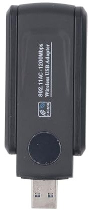 Fyearfly Adaptador WiFi USB de 1200 Mbps, doble banda 2.4G/5G, USB 3.0, aumenta la conectividad para una transmisión fluida, compatible con Win XP/7/8/8.1/10