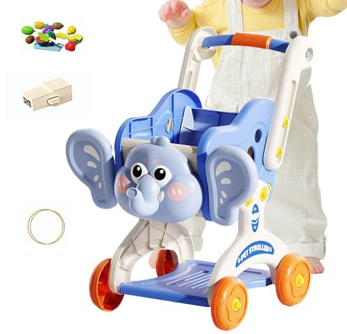 Child shopping cart, Long term Use, 38.5x34x33.5cm, Kids Shopping trolley, Mini Supermarket Cart, Child-Safe, for Boys Girls Kitchen Grocery Store Market Home Outdoor