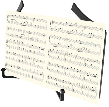 PAMINGONO Faltbarer und Tragbarer Notenständer aus Stabilem Abs für Musiknoten und Bücher mit Kreativem Design zum Kochen und Lesen