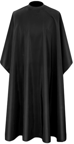 STYLANCE Barber Salon Cape, Hair Cutting cape with Snap Closure & Silicone Neck, Hairdresser Cape for Haircut, Coloring, Makeup, Styling