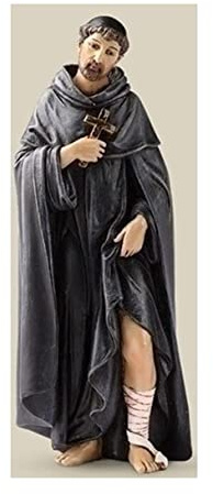 Joseph's Studio St. Saint Peregrine Statue Schutzpatron des Krebses Beschützer handbemalt christlich 15,2 cm