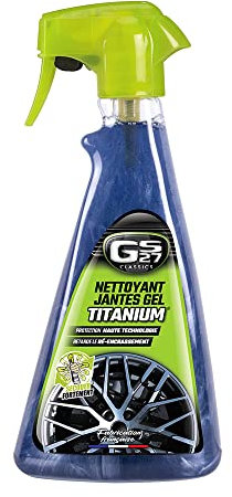 GS27 - Nettoyant Jantes Gel Titanium Classics - Compatible Toutes Jantes (Aluminium, Acier, etc.) - 500 ML