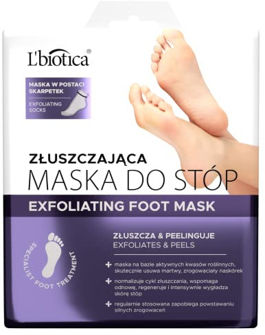 L 'biotica - Calcetín exfoliante para el pie (40 ml)