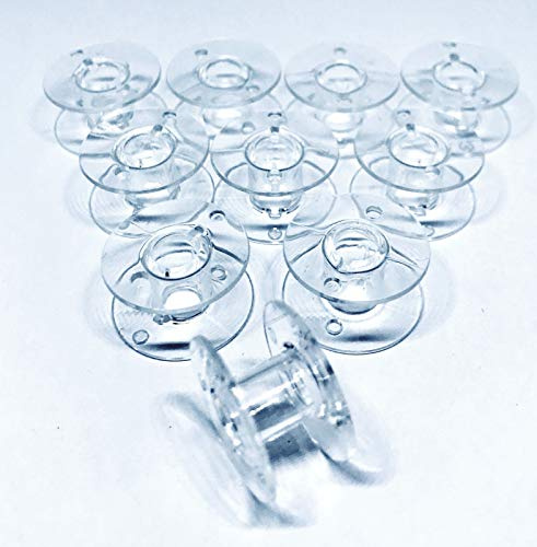 10 Kunststoffspulen für Carina Nähmaschinen Professional, Premium, Evolution, Diamond, Comfort