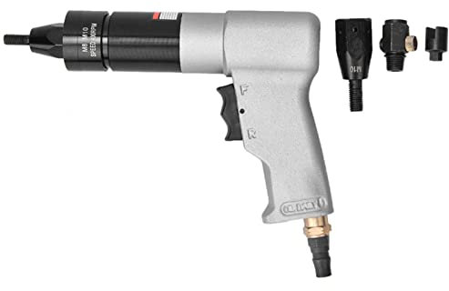 Akozon Pistola remachadora neumática, pistola remachadora neumática, tuerca de tracción, pistola remachadora automática de aire (M8/M10)