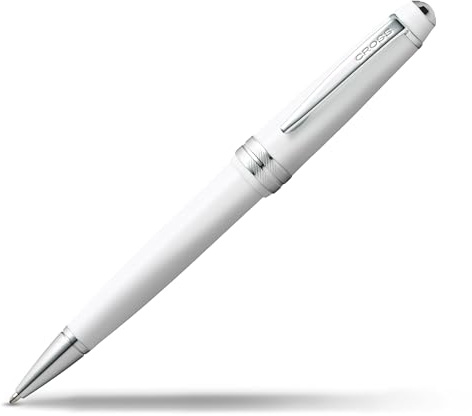 Cross Bailey Light Kugelschreiber (Strichstärke F, Schreibfarbe: schwarz, inkl. Geschenkverpackung) Weiß, 1 Stück (1er Pack)