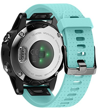 Shieranlee Kompatibel Med Garmin Fenix 7S/5S/6S Armband, 20 mm Silikon Sportband för Fenix 7S/5S Plus/6S Pro/7S Solar/7S Safir Solar