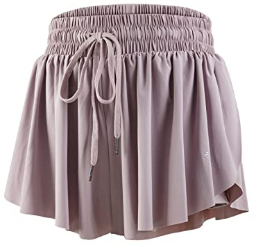 Blaosn Short athlétique Fluide pour Femme pour Gym, Yoga, entraînement, Course à Pied, Tennis, Jupe-Short Confortable, vêtements Mignons, vêtements d'été décontractés