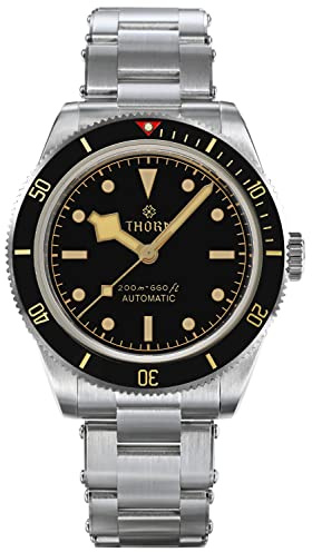 TACTICAL FROG Thorn BB58 Herren-Armbanduhr, 39 mm, schwarzes Zifferblatt, Saphir-Kristall, NH35, automatisches Uhrwerk, Edelstahl-Armband, 200 m wasserdicht, Taucheruhren, Taucher, selbstaufziehend