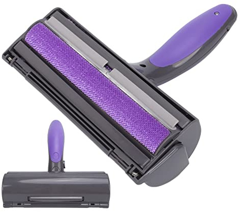 Tierhaarentferner Hund und Katze, Wiederverwendbarer Hundehaarentferner mit Vibration und LED-Leuchten, Fellentferner Couch, Teppich, Autositze oder Bettwäsche