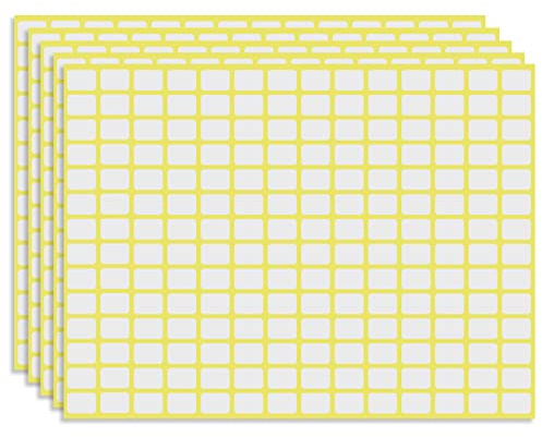 2940 Stück 13x8mm Etiketten Selbstklebend zum Beschriften, Universal Aufkleber Etiketten Haushaltsetiketten Tiefkühletiketten Adressetiketten für Flaschen, Aktenordner, Glasboxen, Schule, Büro, Küche