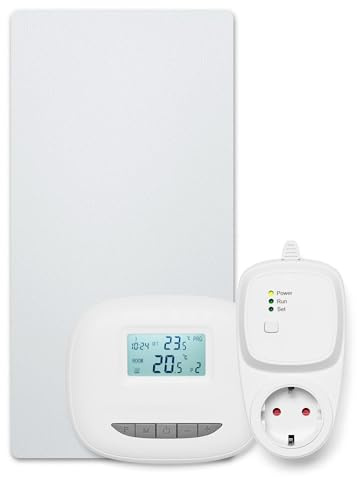 Bosch Heat Infrared 4000 P, Infrarotpaneel 700 Watt (15 m²) | Aus Metall mit Funkregler und Steckdosenadapter, Infrarot Wandheizung, Elektroheizung, Deckenmontage möglich, IP44